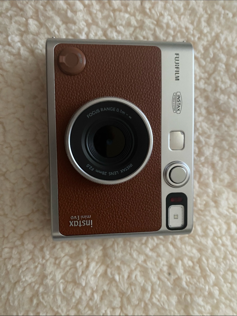 Fujifilm instax mini EVO Brown Retro Instant Camera with Brown Case - Picture 4 of 10